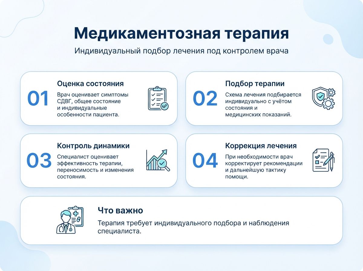 Лечение СДВГ в Шахунье у детей и взрослыхинфографика